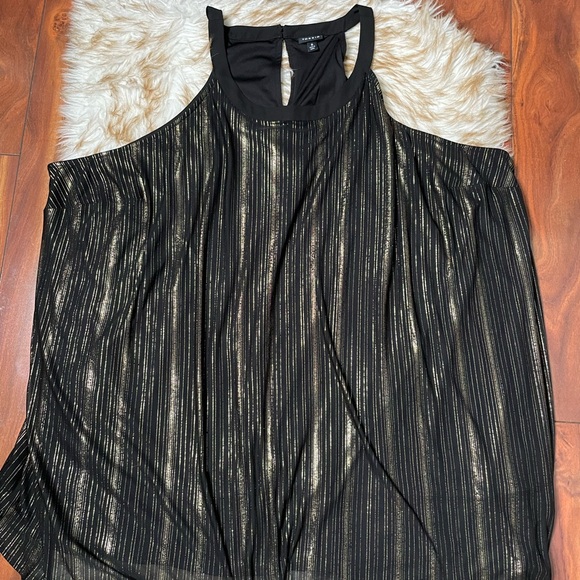Torrid Black & Gold Stripe Goddess Tunic - Picture 6 of 8